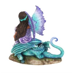 Figura de hada con percha de dragón de 16 cm de Amy Brown