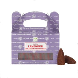 Juego de 6 paquetes de conos Satya Lavender Backflow Dhoop