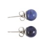 Sodalite Semi Precious Crystal Earrings