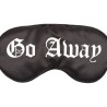 Go Away Gothic Satin-Schlafmaske