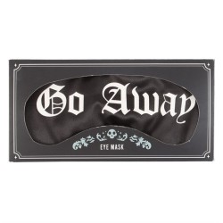 Go Away Gothic Satin-Schlafmaske