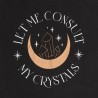 Lassen Sie mich meine Crystals-Einkaufstasche aus Polycotton konsultieren