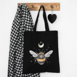 Bolsa tote de polialgodón con abeja del bosque