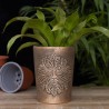 Green Man Bronze Terracotta Plant Pot by Lisa Parker