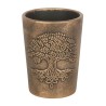 Tree of Life Bronze Terracotta Plant Pot by Lisa Parker