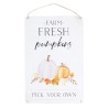 Farm Fresh Pumpkins Metal Hanging Sign