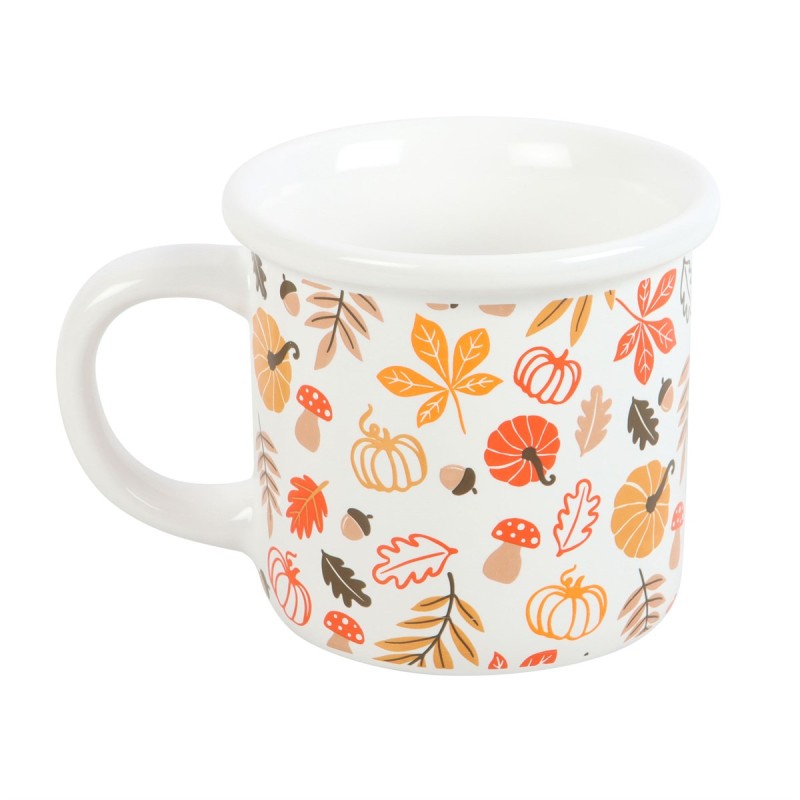 Taza Hojas de otoño y calabazas