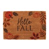 Natural Pumpkin Leaves Hello Fall Doormat