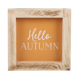 Orange Hello Autumn Wooden...