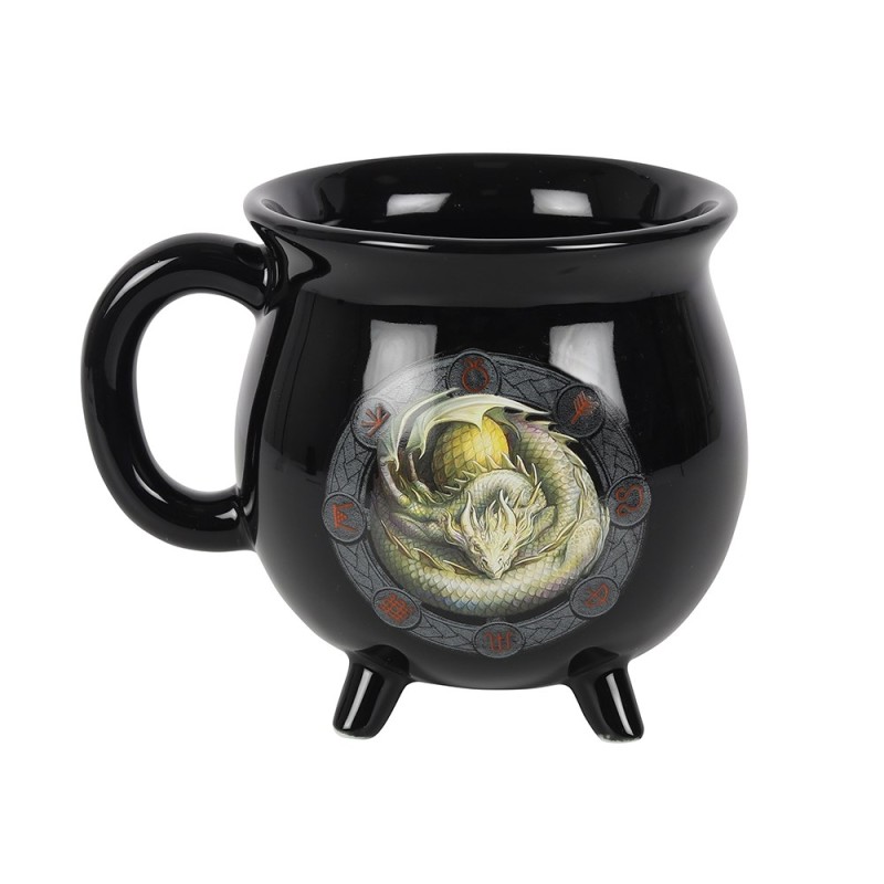 Taza Ostara con forma de caldero que cambia de color de Anne Stokes