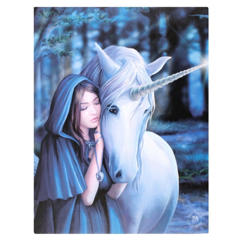 Placa de lona Solace de 19x25 cm de Anne Stokes