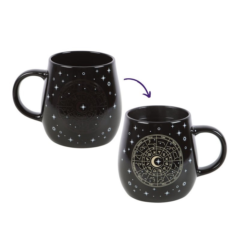 Astrologie-Rad-Tasse mit Wärmeeffekt