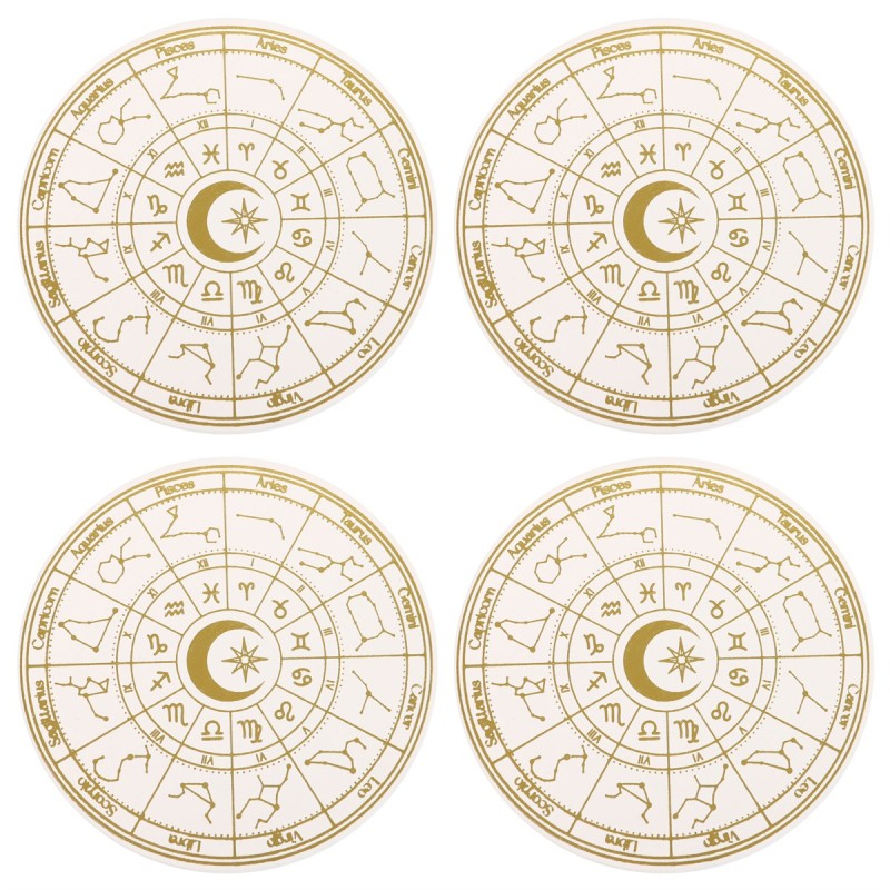 Astrology Wheel Coaster Set