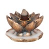 Bronze Lotus Backflow Incense Burner