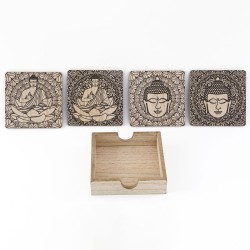 Set of 6 Buddha Coasters...