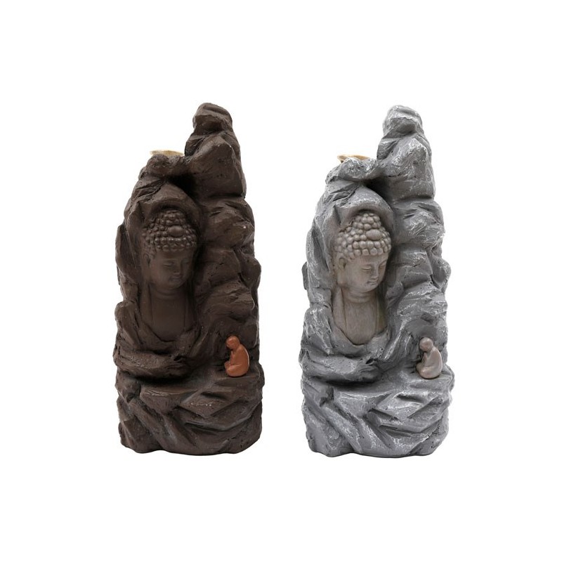 Stone Effect Buddha Backflow Incense Holder