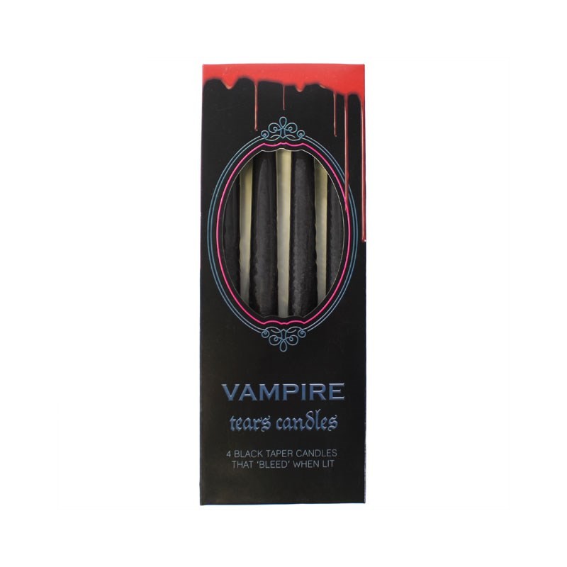 Juego de 4 velas de lágrimas de vampiro