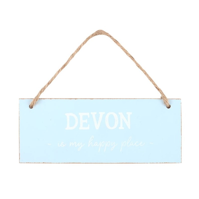 Devon is My Happy Place Hanging Sign