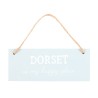 Dorset es mi lugar feliz cartel colgante