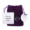 You Are Special to Me Amethyst Crystal Heart in a Bag