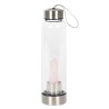 Rose Quartz Purifying Glass Water Bottle