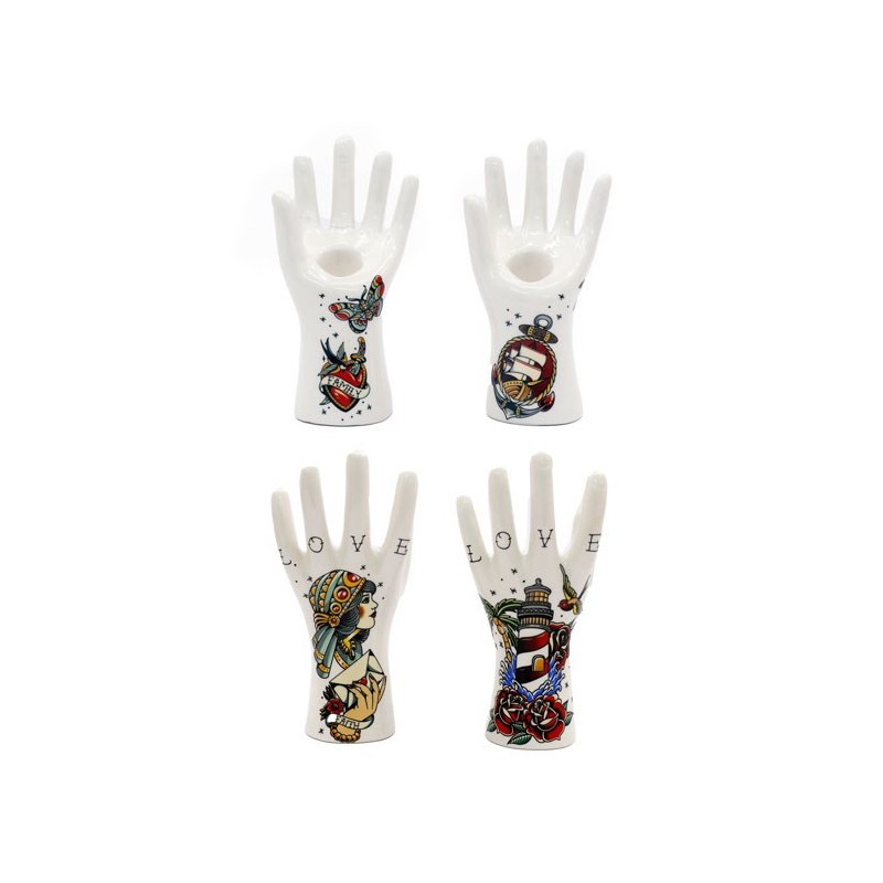 12cm Palmistry Hand Taper Candle Holder