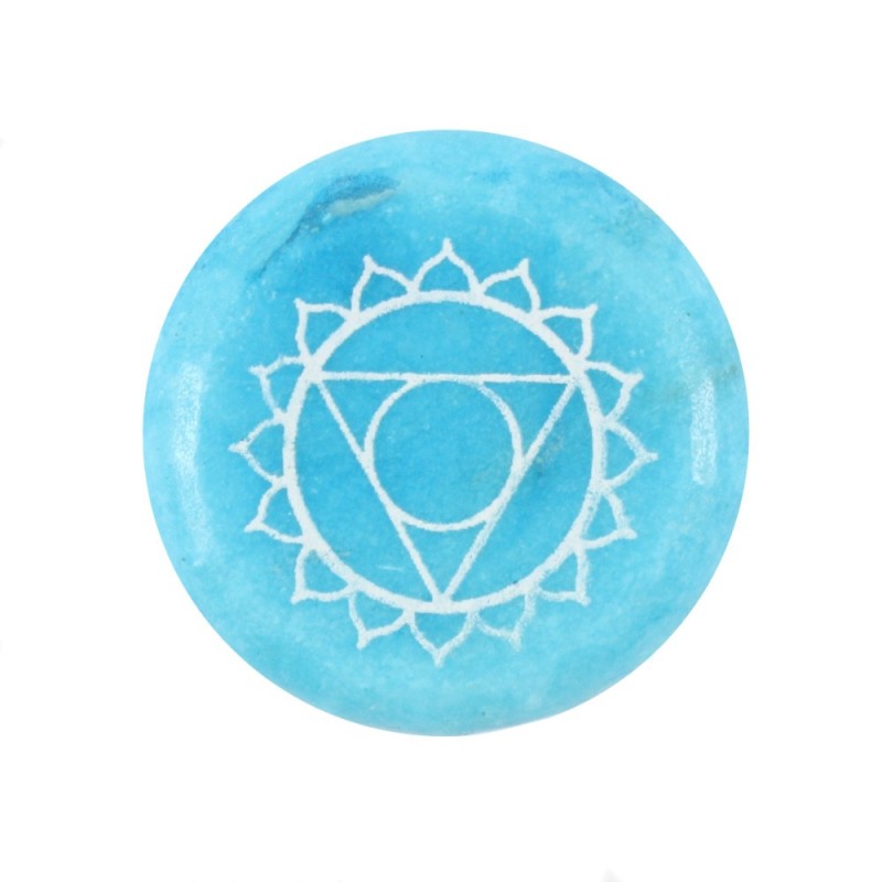 Throat Chakra Meditation Stone