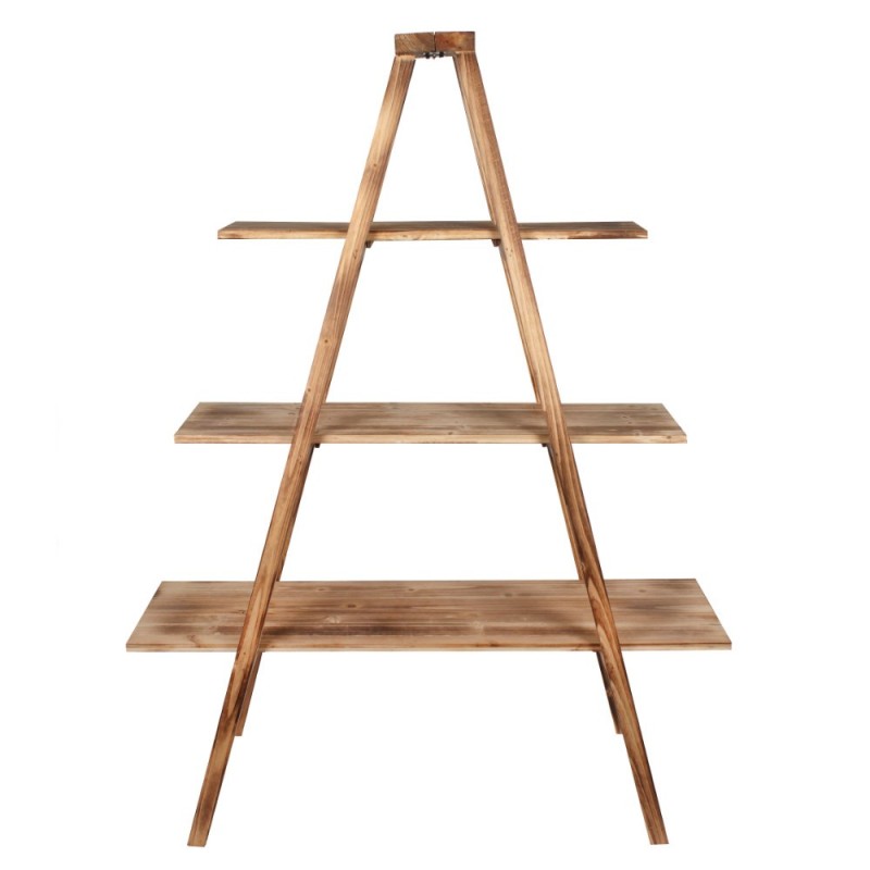 Natural Three Level Display Shelf