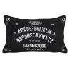 Small Rectangular Black and White Talking Board Cushion