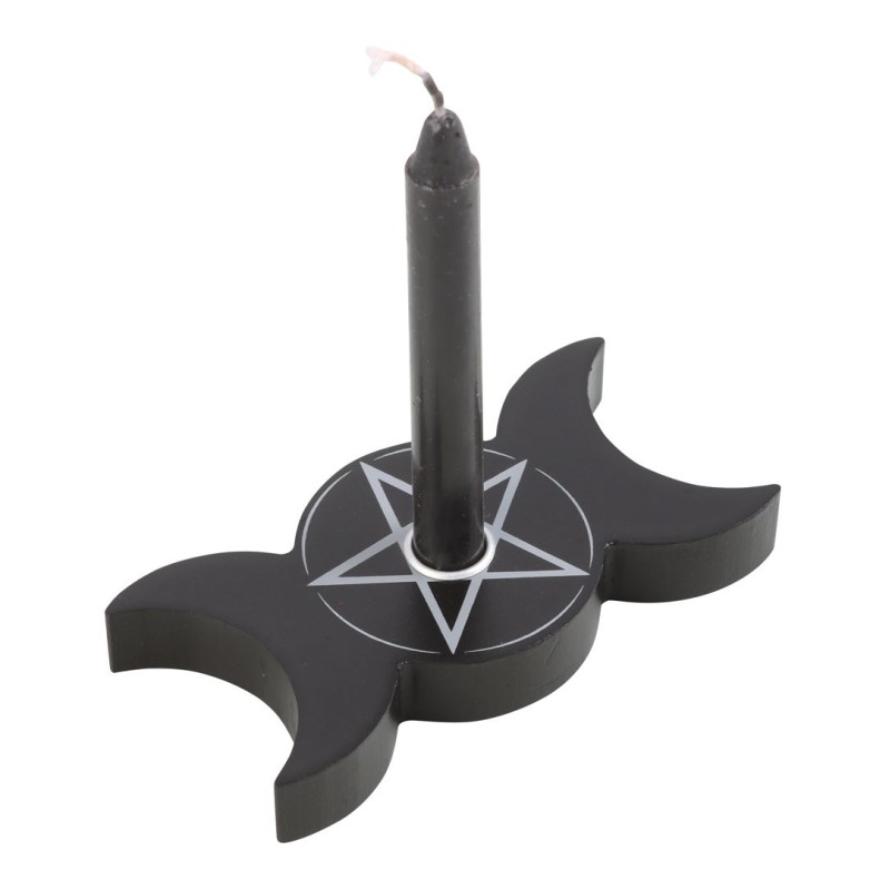 Triple Moon Spell Candle Holder