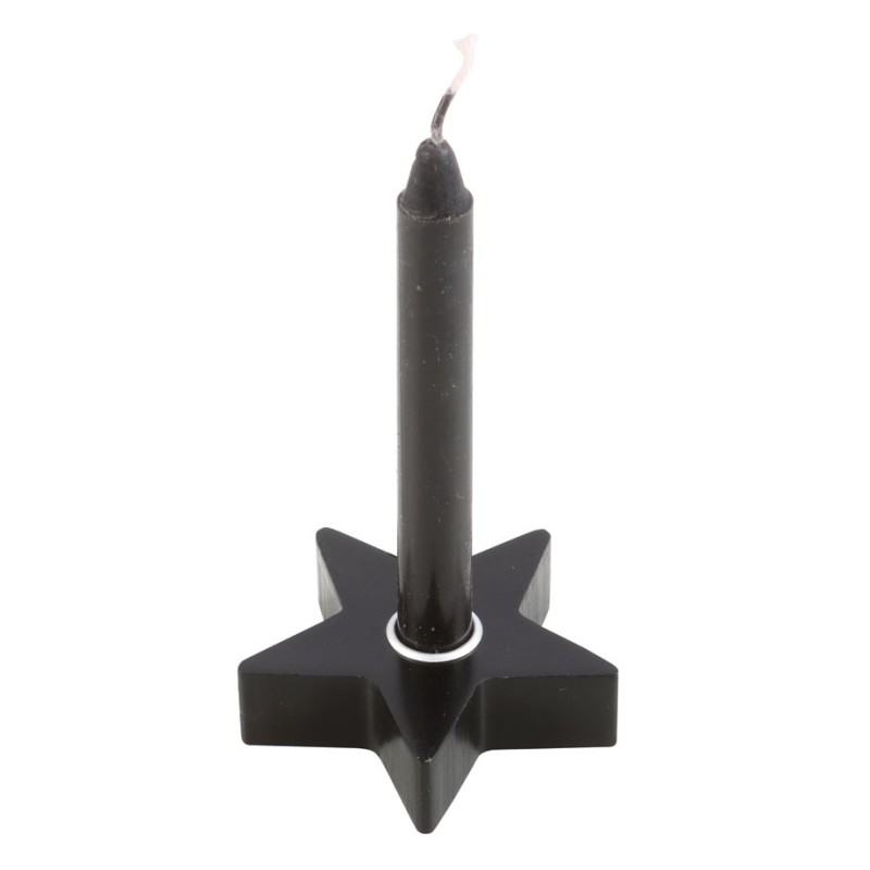 Black Star Spell Candle Holder