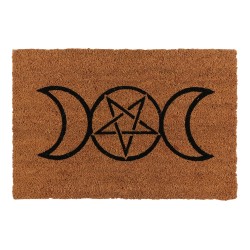 Natural Triple Moon Doormat