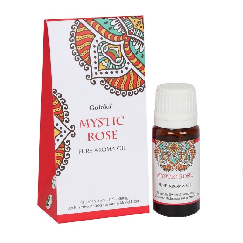 Goloka 10 ml Mystic Rose Duftöl, Display mit 12 Flaschen