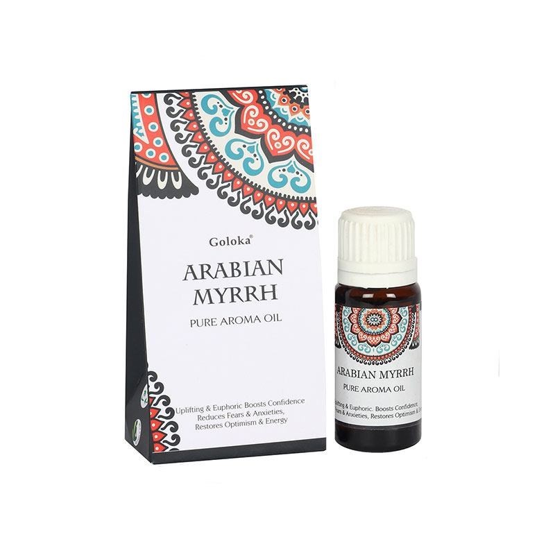 Goloka 10 ml Duftöl „Arabische Myrrhe“, Display mit 12 Flaschen