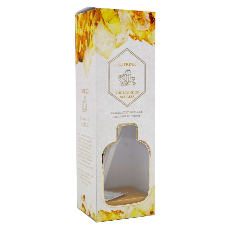 Difusor de láminas de cristal de citrino amarillo de 100 ml