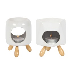 White Oil Burner With...