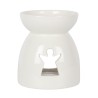 White Angel Silhouette Cut Out Oil Burner