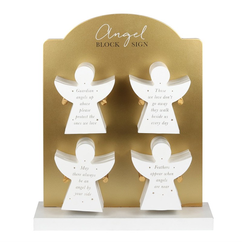 Angel Block Sign Display of 16 pieces