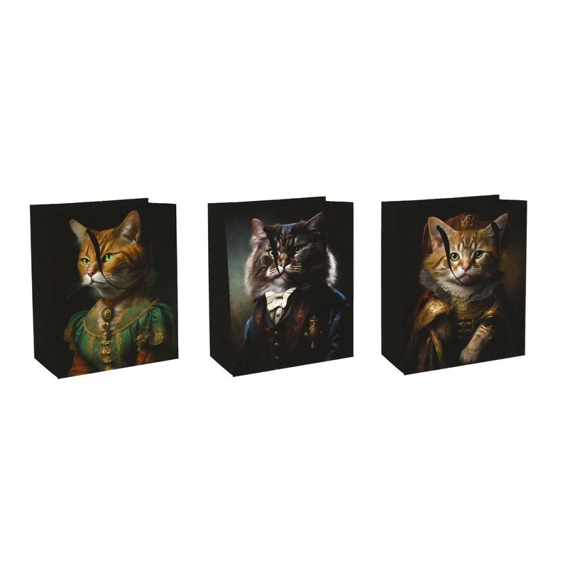 23cm Medium Cat Head Portrait Gift Bag