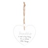 Friendship Is... Hanging Heart Sentiment Sign