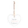 Enjoy Your Retirement Hanging Heart Sentiment Sign