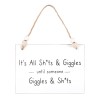 Shits & Giggles Hanging Sign