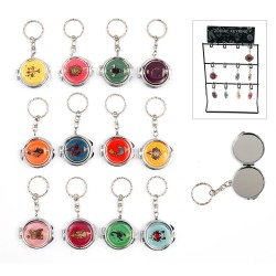 4cm Zodiac Keyring with Mirror