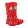 Jardinera de botas Welly roja