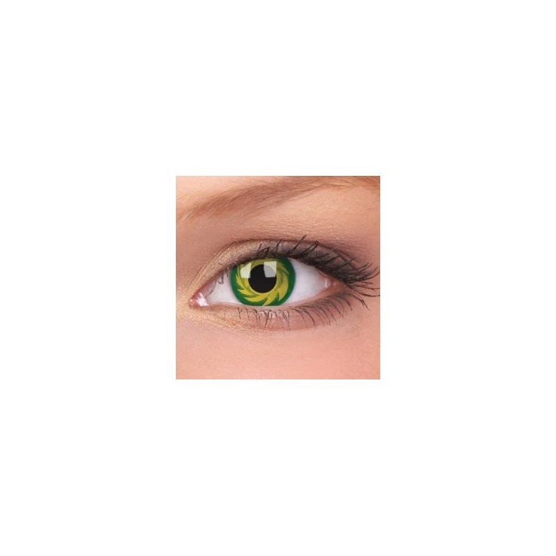 Lentilles de contact ColourVue Tornado Crazy Jaune/Vert