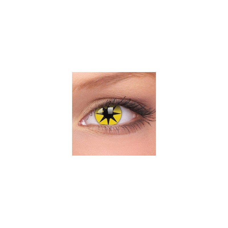 Lenti a contatto pazzesche ColourVue Yellow Star