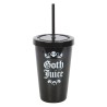 Goth Juice Plastikbecher mit Strohhalm