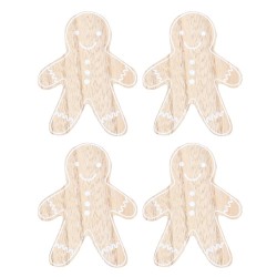 Gingerbread Man Coaster Set