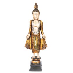 Gold Albasia Wood Buddha...