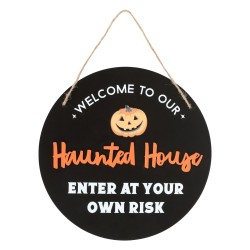 Round Haunted House Hanging...